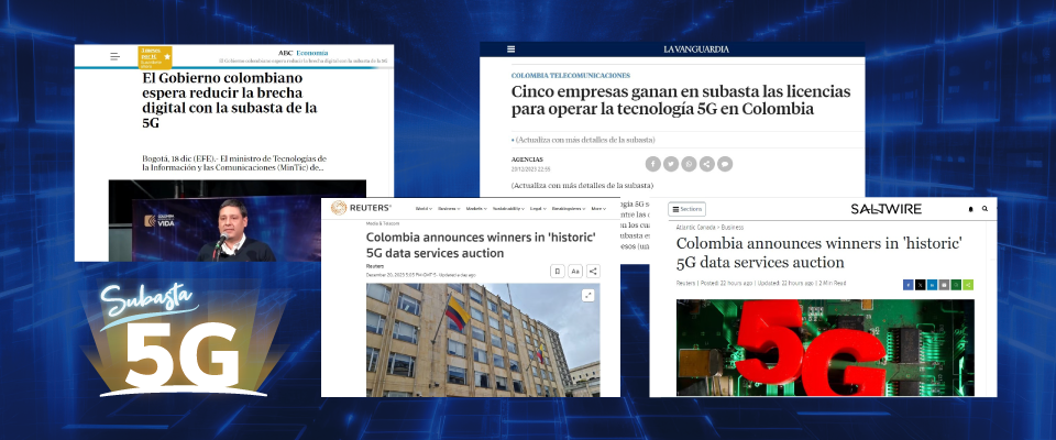 Pantallazos de imágenes de noticias internacionales a cerca de Colombia