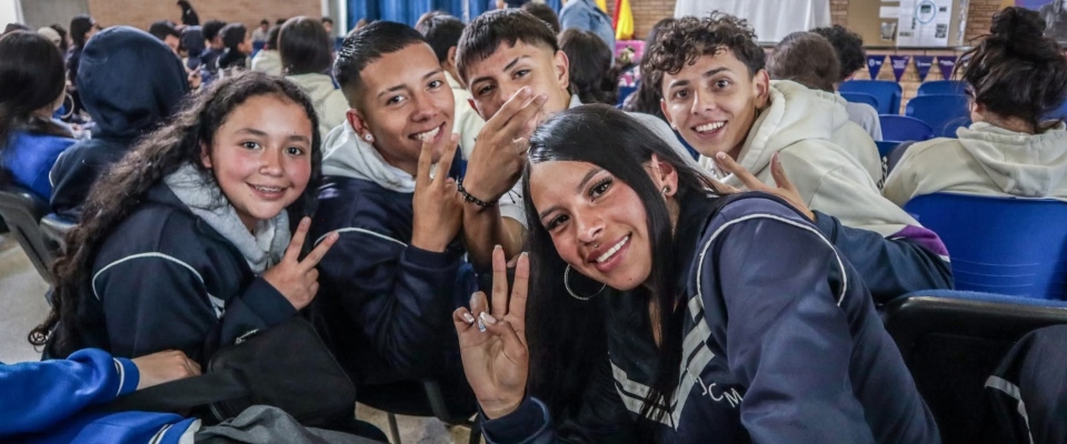 Foto de un grupo de jovenes