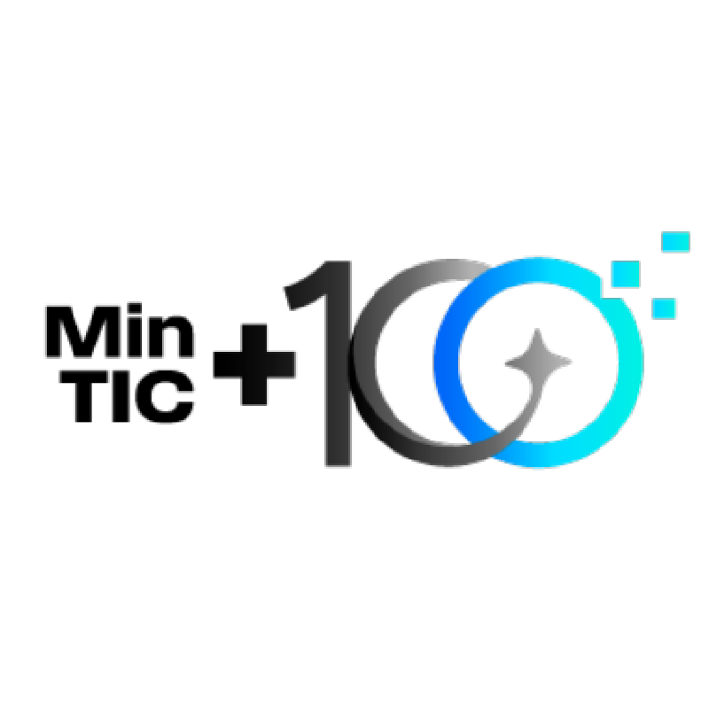 Logo MinTIC+100