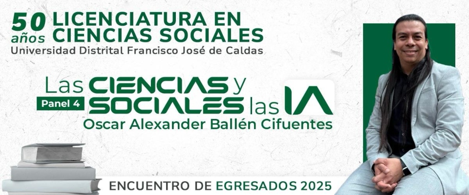 Imagen diseñada con el viceministro (e) en referencia al panel Las Ciencias Sociales y las IA